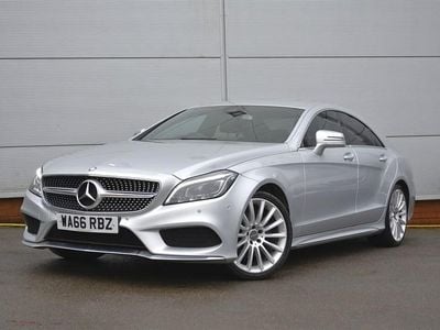 Used Mercedes CLS220 AMG line 177 HP (130 kW) 2016 Iridium silver Coupe
