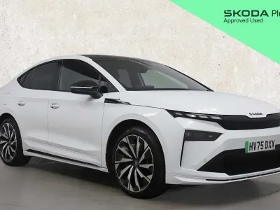 Used Skoda Enyaq iV SportLine 210 kW (286 HP) 2025 White SUV