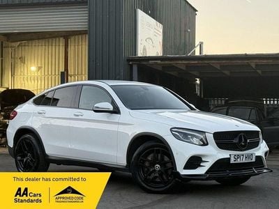 Used Mercedes GLC220 AMG line 170 HP (125 kW) 2017 White Coupe