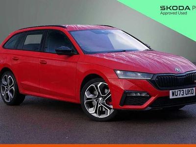 Used Skoda Octavia vRS 241 HP (177 kW) 2023 Red Estate
