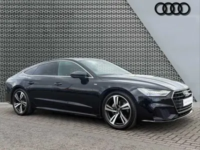 Used Audi A7 S-Line 200 HP (147 kW) 2021 Black Sedan