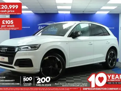 Used Audi Q5 Black Edition 190 HP (139 kW) 2019 White SUV