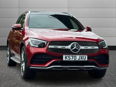 Used Mercedes GLC300 AMG Line Premium 245 HP (180 kW) 2020 Hyacinth red SUV