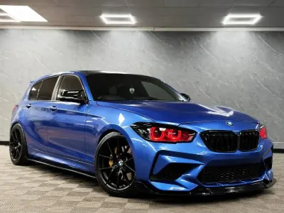 Used BMW M140 M Sport 465 HP (342 kW) 2018 Blue Hatchback