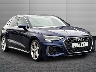 Used Audi A3 S-Line 150 HP (110 kW) 2023 Blue Sedan