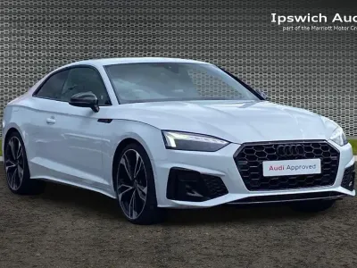 Used Audi A5 Black Edition 147 HP (108 kW) 2023 White Coupe
