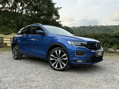 Used VW T-Roc R-line 150 HP (110 kW) 2019 Blue SUV