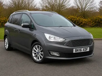 Used Ford Grand C-Max Zetec 125 HP (91 kW) 2016 Grey MPV