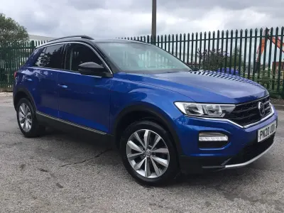 Used VW T-Roc Design 115 HP (84 kW) 2020 Blue SUV