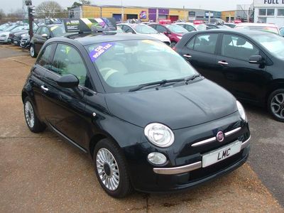 Used Fiat 500 Lounge 69 HP (50 kW) 2014 Black Hatchback
