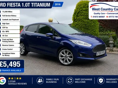 Used Ford Fiesta Titanium 2016 Blue Hatchback