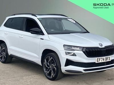 Used Skoda Karoq SportLine 150 HP (110 kW) 2024 White SUV