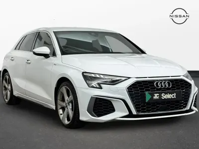Used Audi A3 S-Line 147 HP (108 kW) 2020 White Hatchback