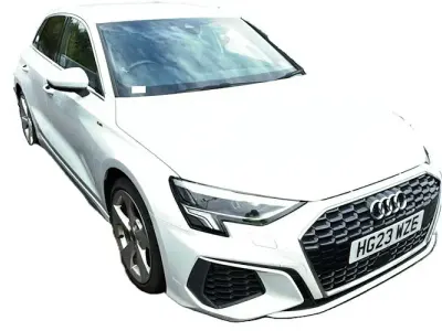 Used Audi A3 Sportback S-Line 150 HP (110 kW) 2023 White Hatchback
