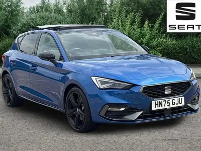 Used Seat Leon Black Edition 150 HP (110 kW) 2025 Blue