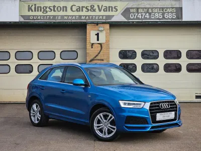 Used Audi Q3 S-Line 150 HP (110 kW) 2017 Blue SUV