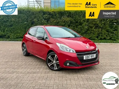 Used Peugeot 208 GT-line 110 HP (80 kW) 2017 Red Hatchback