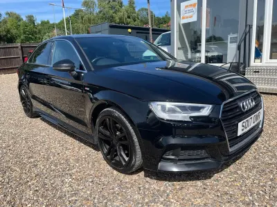 Used Audi A3 S-Line 150 HP (110 kW) 2017 Black Sedan
