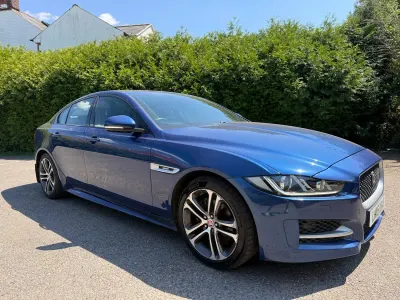 Used Jaguar XE R-Sport 177 HP (130 kW) 2015 Blue Sedan