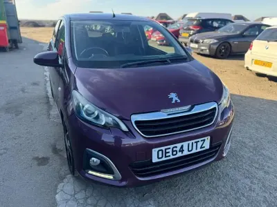 Used Peugeot 108 Allure 82 HP (60 kW) 2015 Mauve/purple Hatchback