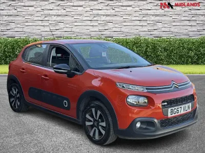 Begagnad Citroën C3 Feel 110 HK (80 kW) 2017 Orange Halvkombi