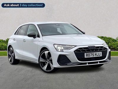 Used Audi A3 Black Edition 150 HP (110 kW) 2025 White Hatchback