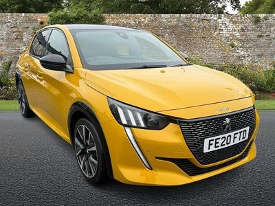 Used Peugeot 208 GT-line 100 HP (73 kW) 2020 Yellow Hatchback