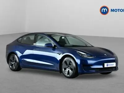 Used Tesla Model 3 Standard Range 180 kW (245 HP) 2021 Blue Sedan