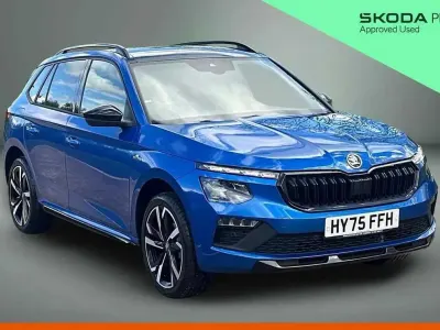 Used Skoda Kamiq Monte Carlo 115 HP (84 kW) 2025 Race blue metallic SUV