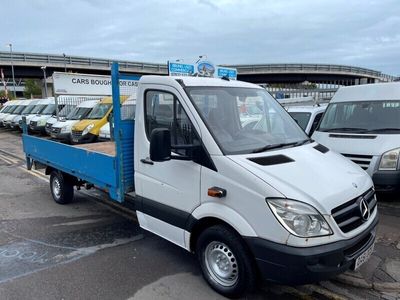 used Mercedes Sprinter 3.5t FLATBED SCAFFOLD WAGON TRUCK LONG BED NO VAT TIDY