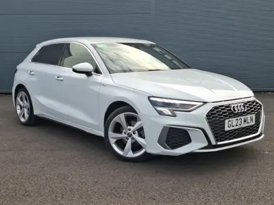Used Audi A3 S-Line 110 HP (80 kW) 2023 White Sedan