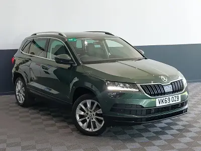 Used Skoda Karoq SE L 150 HP (110 kW) 2019 Green SUV