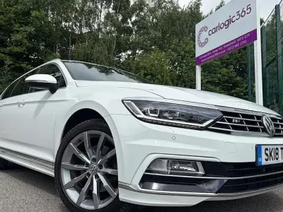 Used VW Passat R-line 150 HP (110 kW) 2018 White Estate