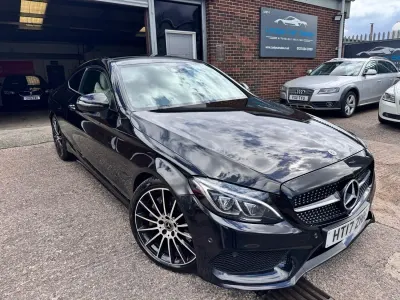 Used Mercedes C250 AMG Line Premium 204 HP (150 kW) 2017 Black Coupe