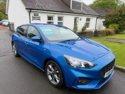 Used Ford Focus ST-Line 125 HP (91 kW) 2019 Blue Hatchback