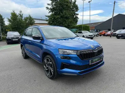 Used Skoda Karoq SportLine 150 HP (110 kW) 2025 Blue SUV