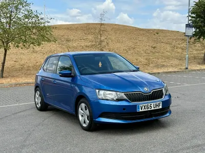 Used Skoda Fabia SE 2015 Blue Hatchback