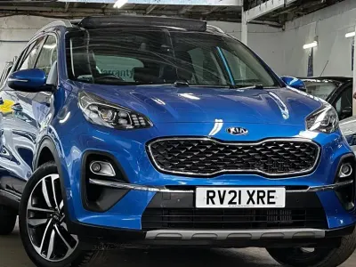 Begagnad Kia Sportage 136 HK (100 kW) 2021 Blå SUV