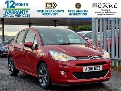 Begagnad Citroën C3 Platinum 82 HK (60 kW) 2016 Röd Halvkombi