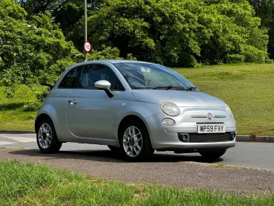 Used Fiat 500 Sport 75 HP (55 kW) 2009 Silver Cabriolet