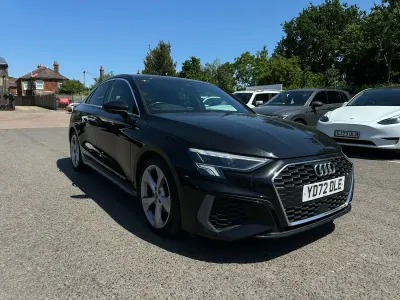 Used Audi A3 S-Line 150 HP (110 kW) 2022 Black Sedan