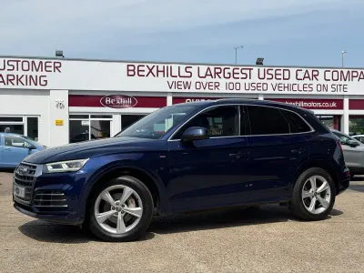 Used Audi Q5 S-Line 190 HP (139 kW) 2017 Blue SUV