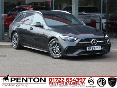 Usado Mercedes C220 AMG line 200 CV (147 kW) 2023 Gris Familiar