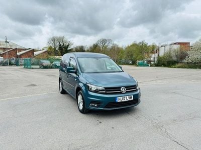 Used VW Caddy Highline 102 HP (75 kW) 2017 Green MPV