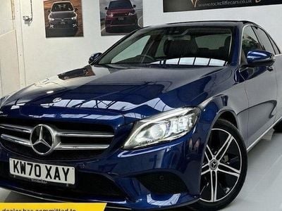 Used Mercedes C200 198 HP (145 kW) 2019 Blue Sedan