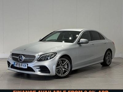 Used Mercedes C300 AMG line 258 HP (189 kW) 2019 Silver Sedan