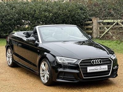 Black Used 2018 Audi A3 Cabriolet S-Line Cabriolet | £14,495 (Fair price)