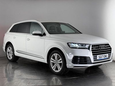 White Used 2017 Audi Q7 S-Line SUV | £22,800 (Fair price)