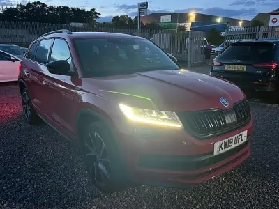 Used Skoda Kodiaq SportLine 190 HP (139 kW) 2019 Red SUV