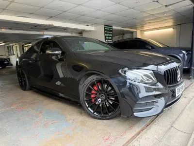 Used Mercedes E220 AMG line 194 HP (142 kW) 2019 Black Coupe
